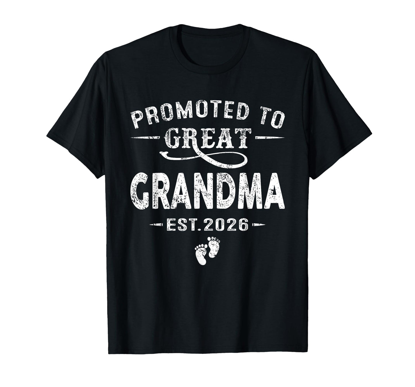 Promoted to Great Grandma Est 2026 Pregnancy Announcement T-Shirt