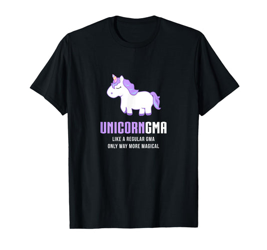 Unicorn Gma Funny Cute Magical Grandma Gift T-Shirt