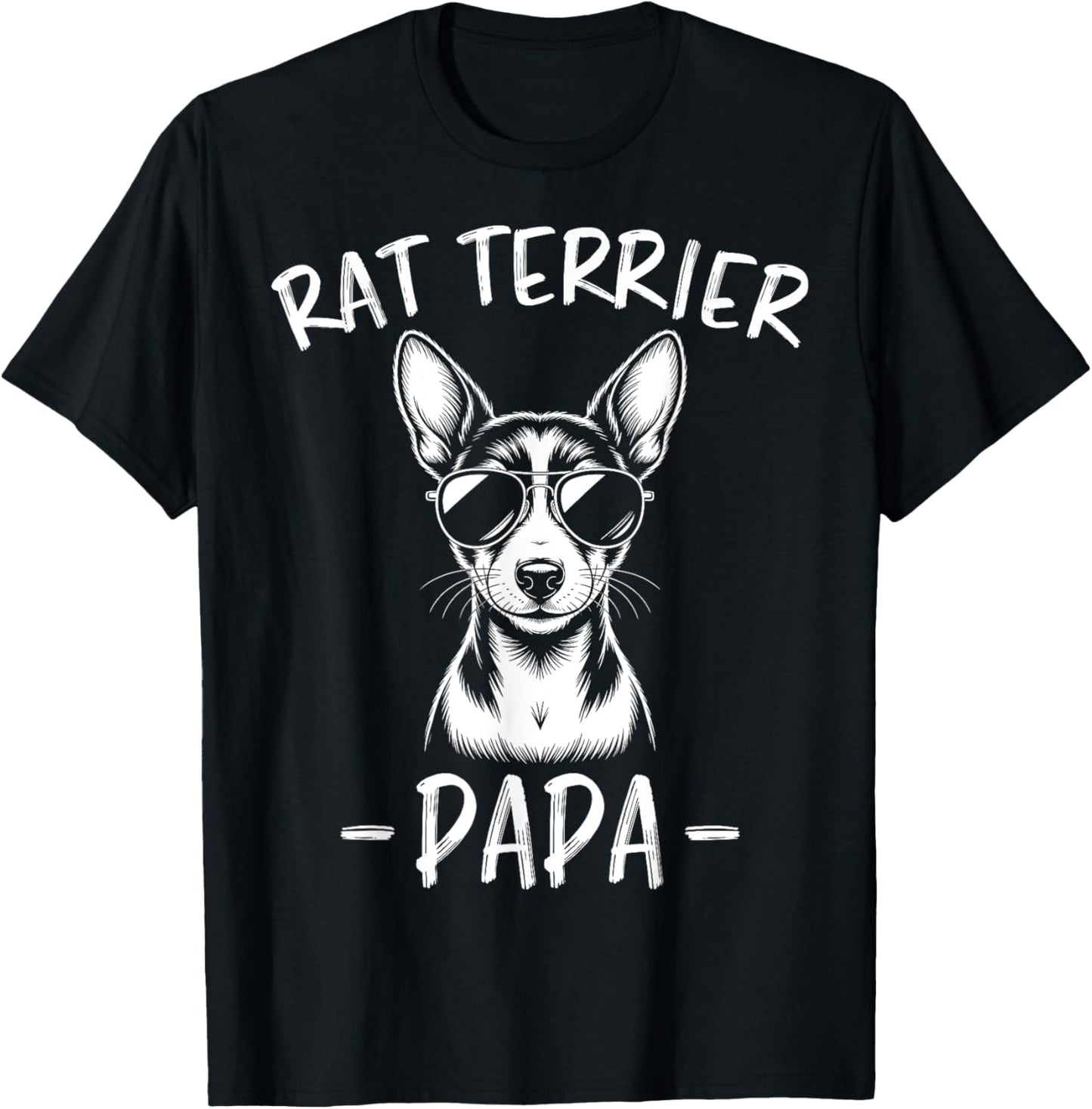 Rat Terrier Papa Funny Rat Terrier T-Shirt
