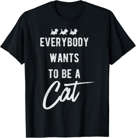 Disney Aristocats Group Shot Kitten Silhouette Be A Cat T-Shirt