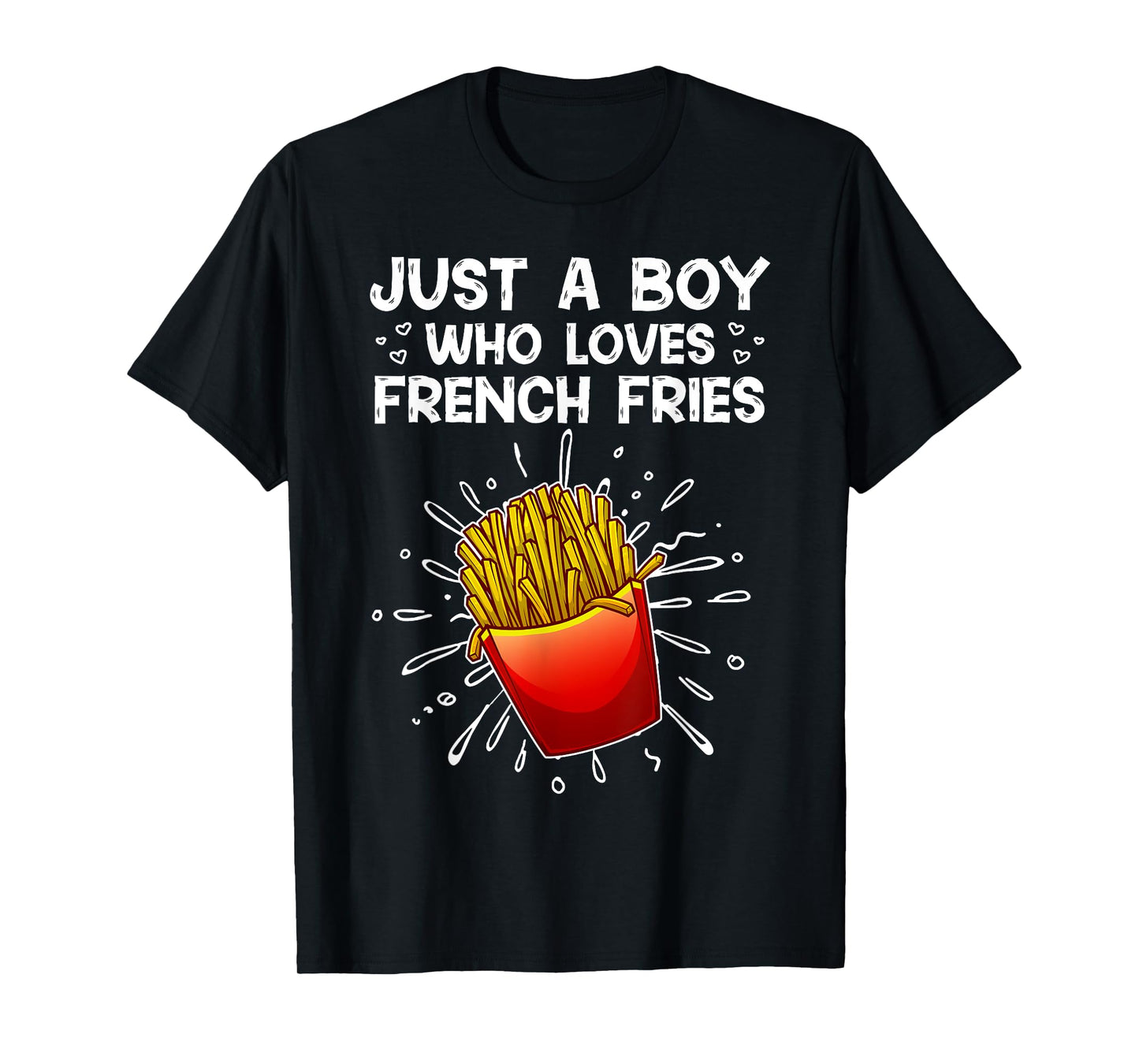 Cool French Fries For Boys Kids Sweet Potato Chef Fast Food T-Shirt