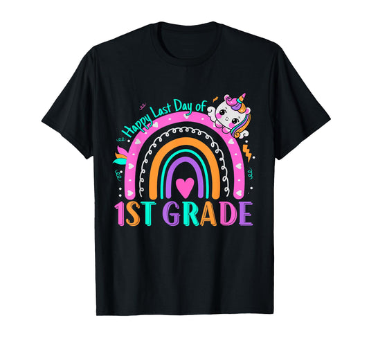 1st Grade Happy Last Day Of School Teacher Students Unicorn T-Shirt