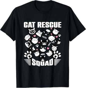 Cat Rescue Squad Animal Rescue Cat Rescue Animals Be Hero T-Shirt