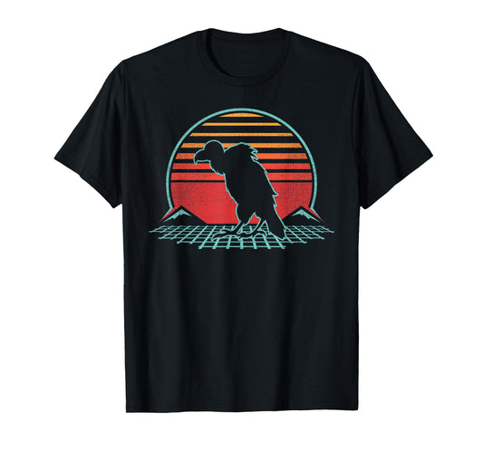 Vulture Lover Bird Animal Retro Vintage 80s Style T-Shirt