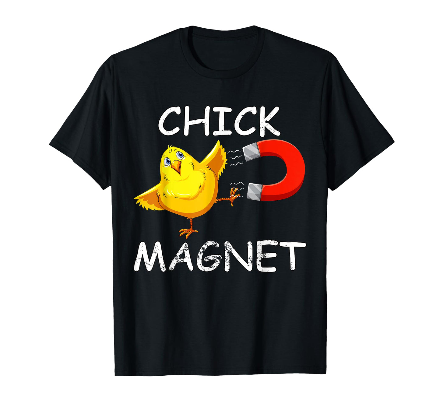 Chick Magnet Funny Easter Cute Baby Chicken Lover Kids Boys T-Shirt
