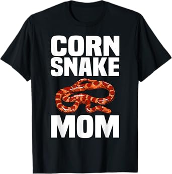 Cool Corn Snake For Women Mom Mother Snake Lover Herpetology T-Shirt