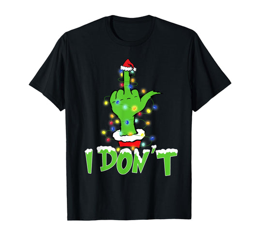 I Love Matching Christmas Shirts I Don't Xmas Lights Couples T-Shirt
