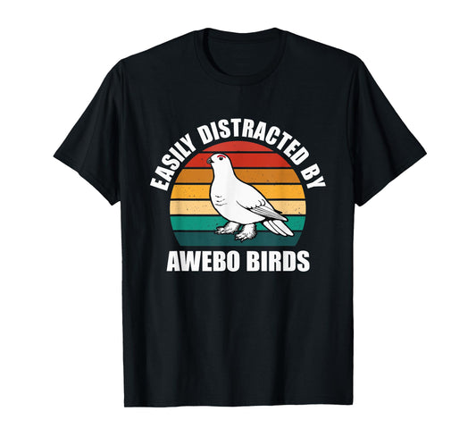 Awebo Meme Willow Ptarmigan Funny Arctic Chicken Awebo Bird T-Shirt