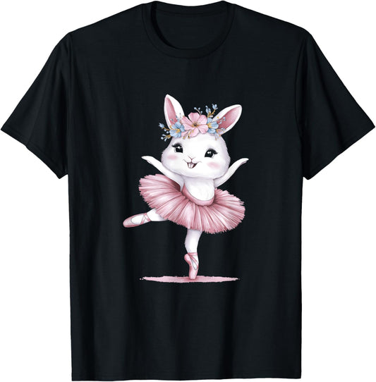 Sweet Dancing Ballerina Bunny Ballet Rabbit Girl Easter Day T-Shirt