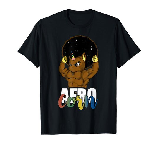 Afro Corn Afrocorn Unicorn Black History Men Boys Gift T-Shirt