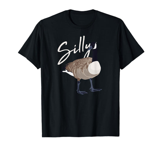 Canadian Goose Silly Goose Funny Cute Bird Hunter T-Shirt