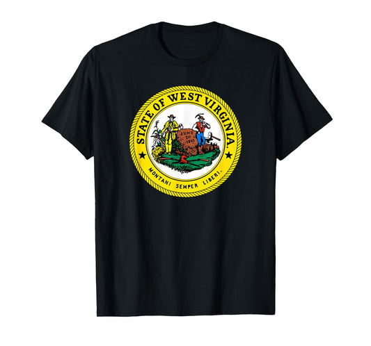 WEST VIRGINIA STATE SEAL FLAG T-Shirt