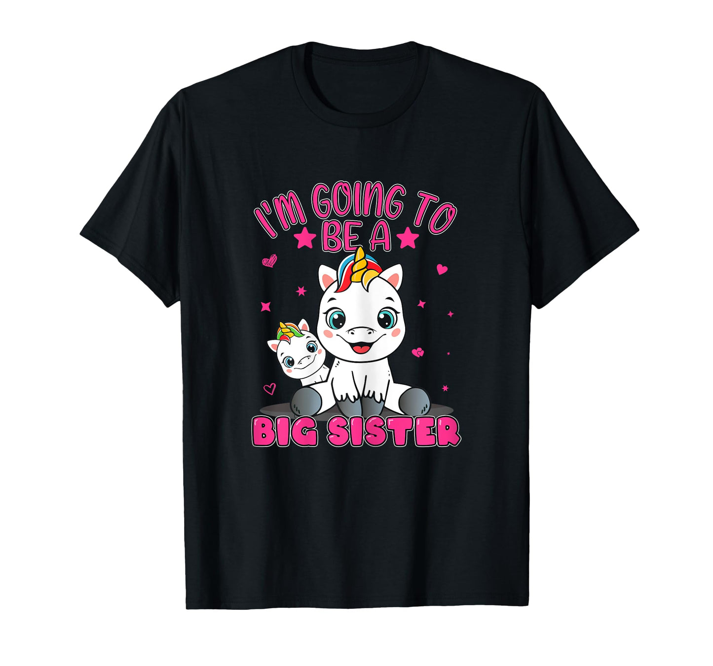 I'm Going To Be A Big Sister Girls' Siblings Unicorn T-Shirt