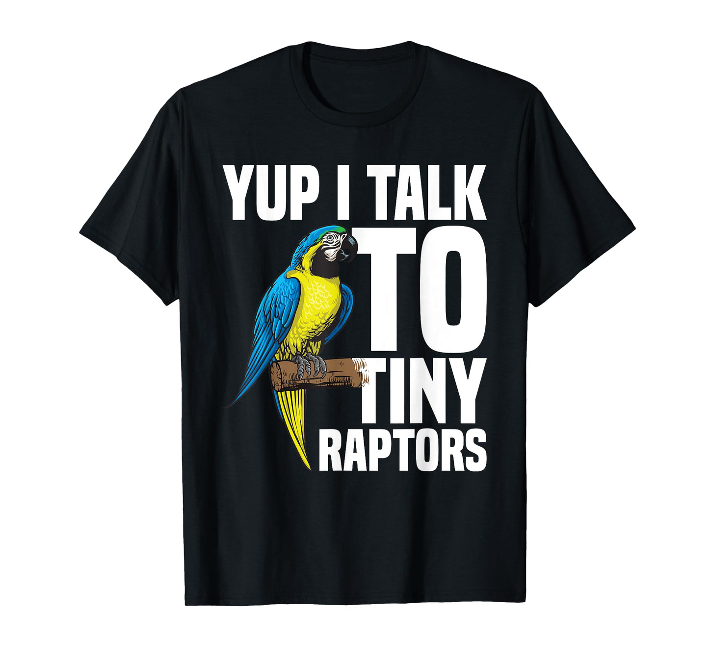 Blue Macaw Toys Gold Macaw Food Blue and Gold Macaw T-Shirt