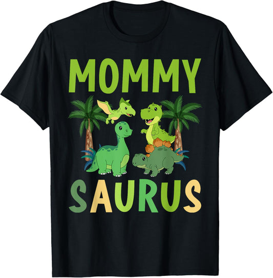 Mommy Saurus Dinosaur Birthday Boy Girl Family Matching T-Shirt