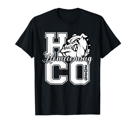 HOCO 2025 Homecoming Bulldog School Spirit Alumni Game Day T-Shirt