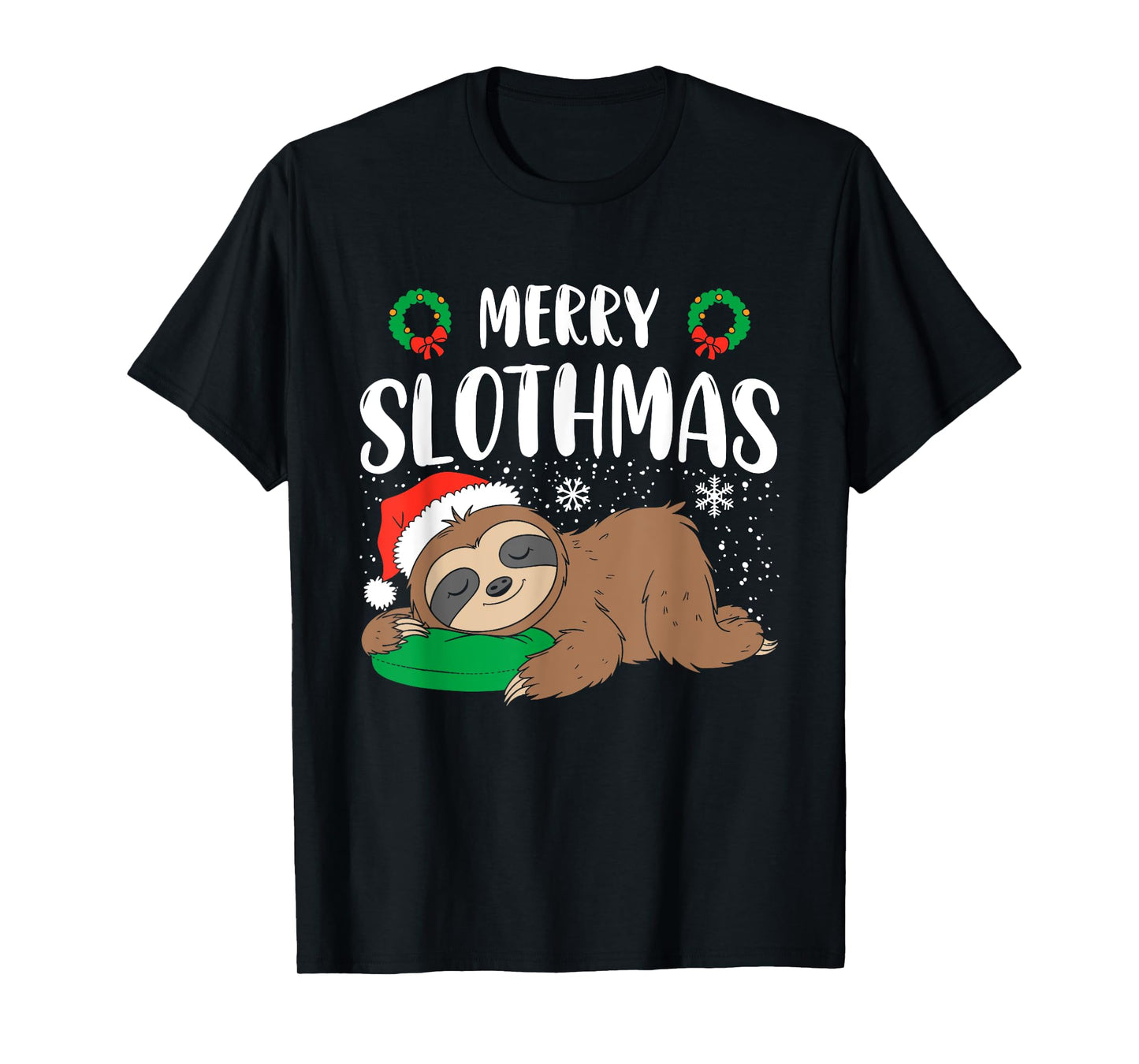 Merry Slothmas Christmas Pajama for Sloth Lovers T-Shirt