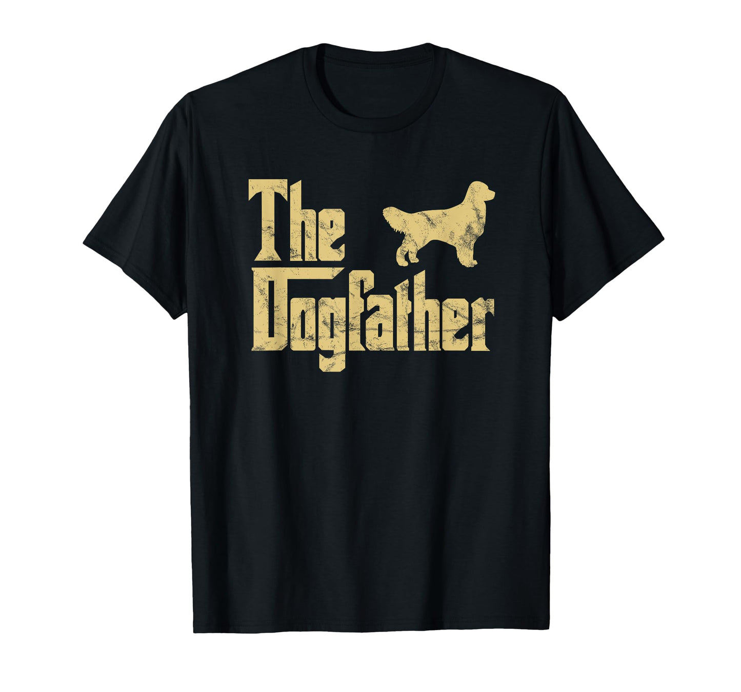 The Dogfather Golden Retriever Funny Dog Owner T-Shirt for Men Women Kids