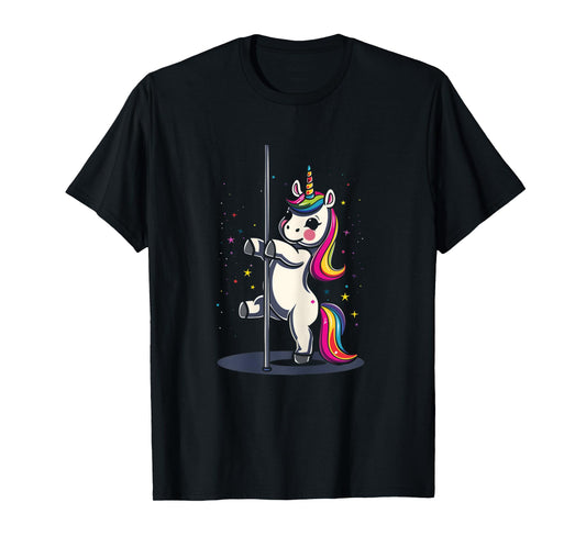 Pole Dance Dancing Unicorn Exotic Dancer Cute T-Shirt