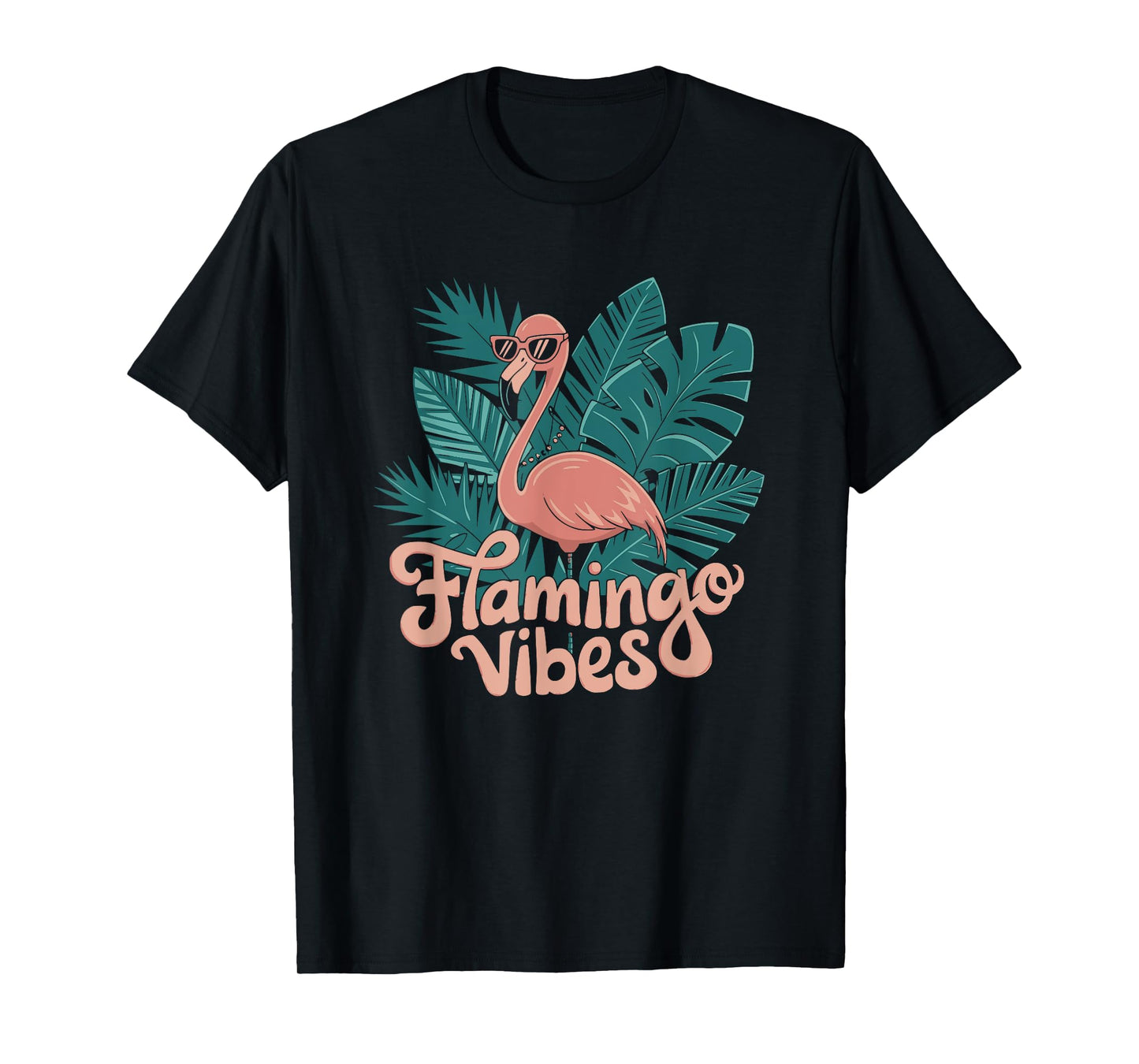 Flamingo Vibes Design T-Shirt