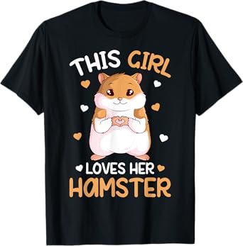 This Girl Loves Her Hamster Hammy Girls Hamster Lover T-Shirt