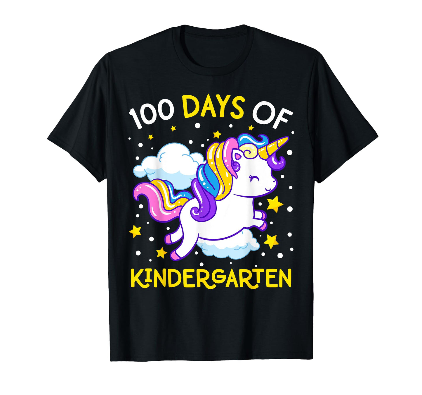 100 Days of Kindergarten Unicorn Girls 100 Days of School T-Shirt