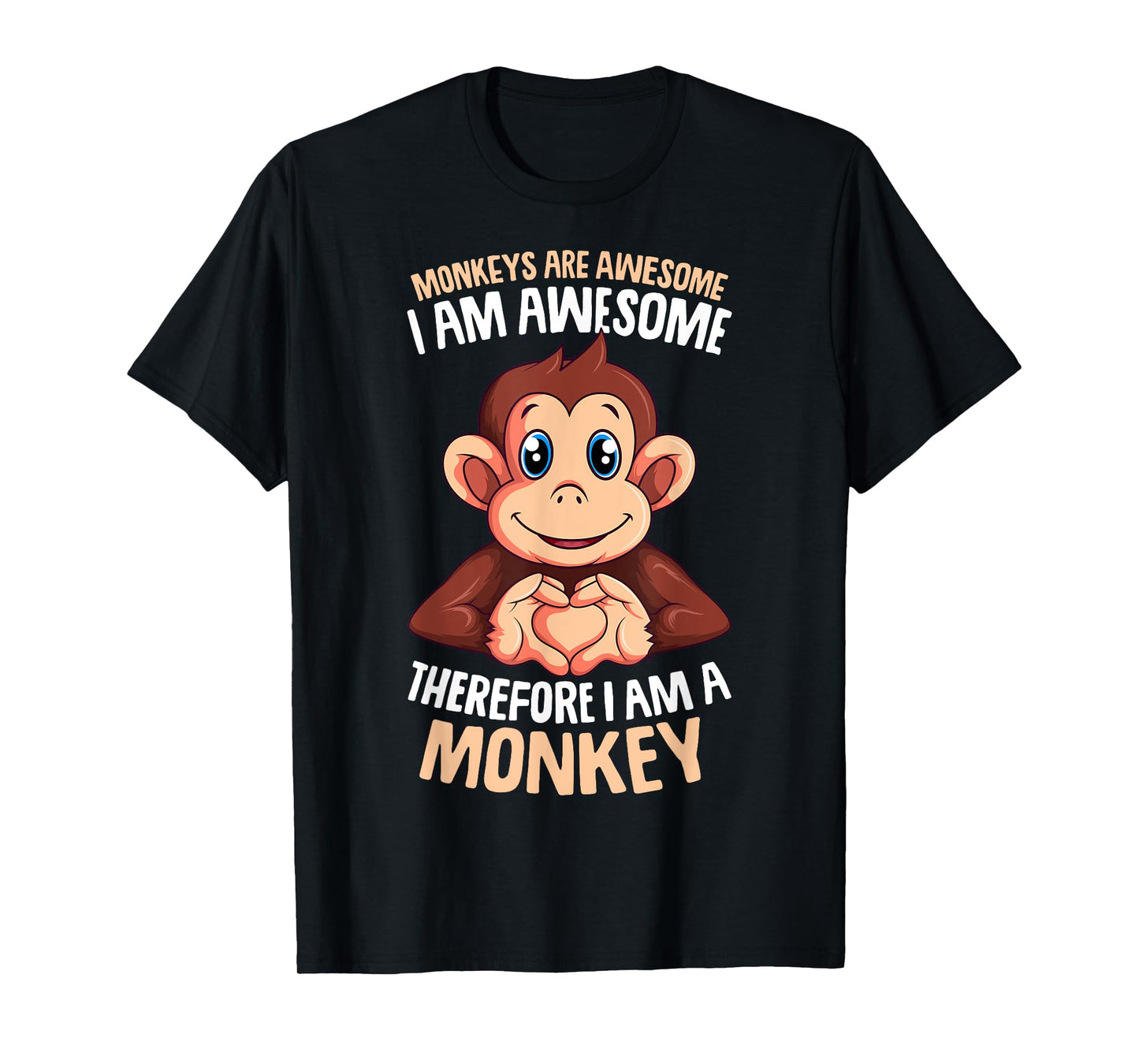 Monkeys Are Awesome Monkey Boys Girls Kids T-Shirt