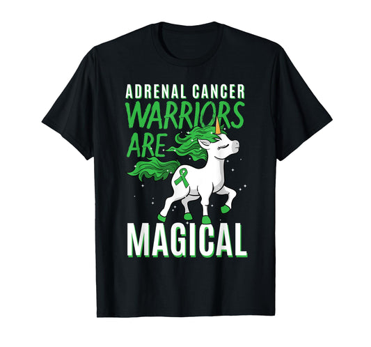 Adrenal Cancer Awareness Adrenal Cortical Carcinoma Unicorn T-Shirt