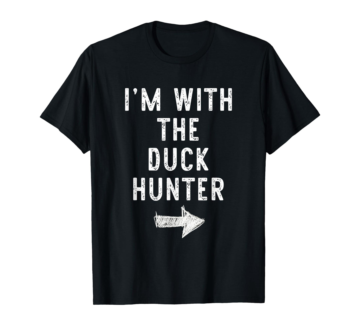 I'm With The Duck Hunter Costume Halloween Matching Couple T-Shirt