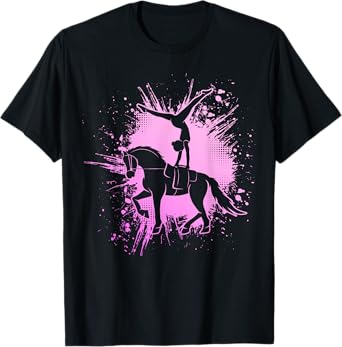 Equestrian Vaulting Horse Vaulters Girls Women T-Shirt