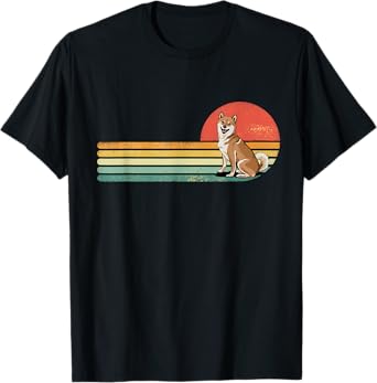 Retro Vintage Shiba Inu Dog Lover Shiba Mom Dad Pet Lover T-Shirt for Men Women Girls Kids