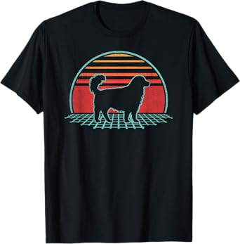 Golden Retriever Lover Dog Owner Retro Vintage 80s Style T-Shirt for Men Women Kids