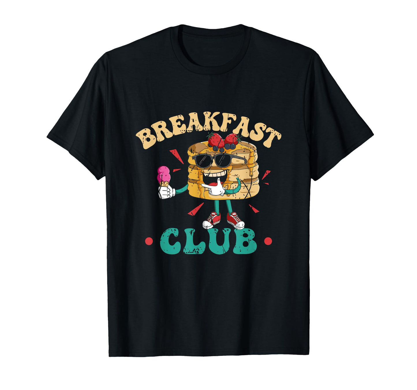 Breakfast Club Retro Vintage Pancake Aesthetic Brunch T-Shirt