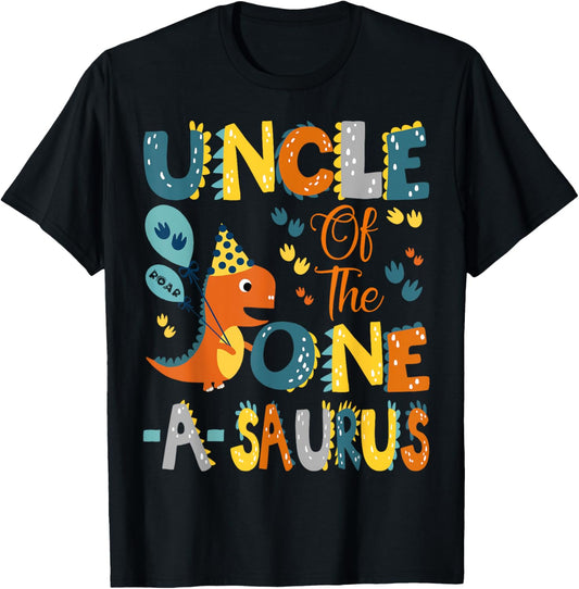 Uncle Of The One-A-Saurus 1St Birthday Dinosaur Party T-Shirt