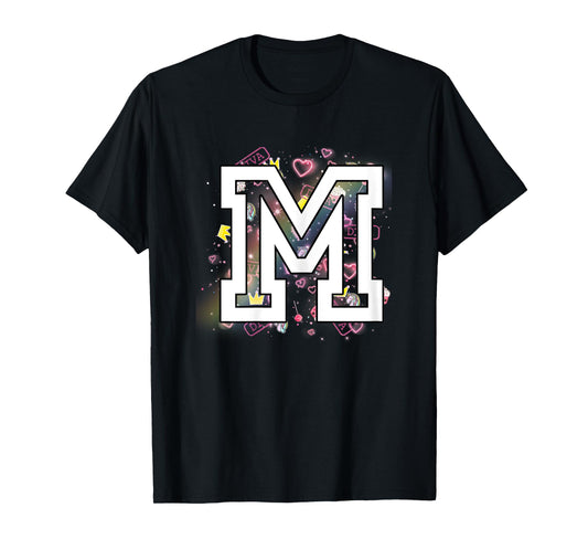 Kids Letter M Clothing For a Girl Who's Name Starts With M T-Shirt