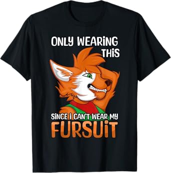 Kawaii Fox Proud Furry Tail Ear Furry Person Cosplay Fursuit T-Shirt