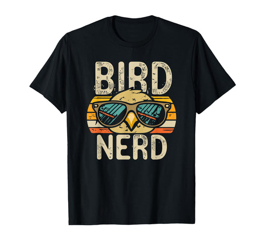 I heart Birds Funny Bird Nerd Vintage Retro Sunset Cute T-Shirt