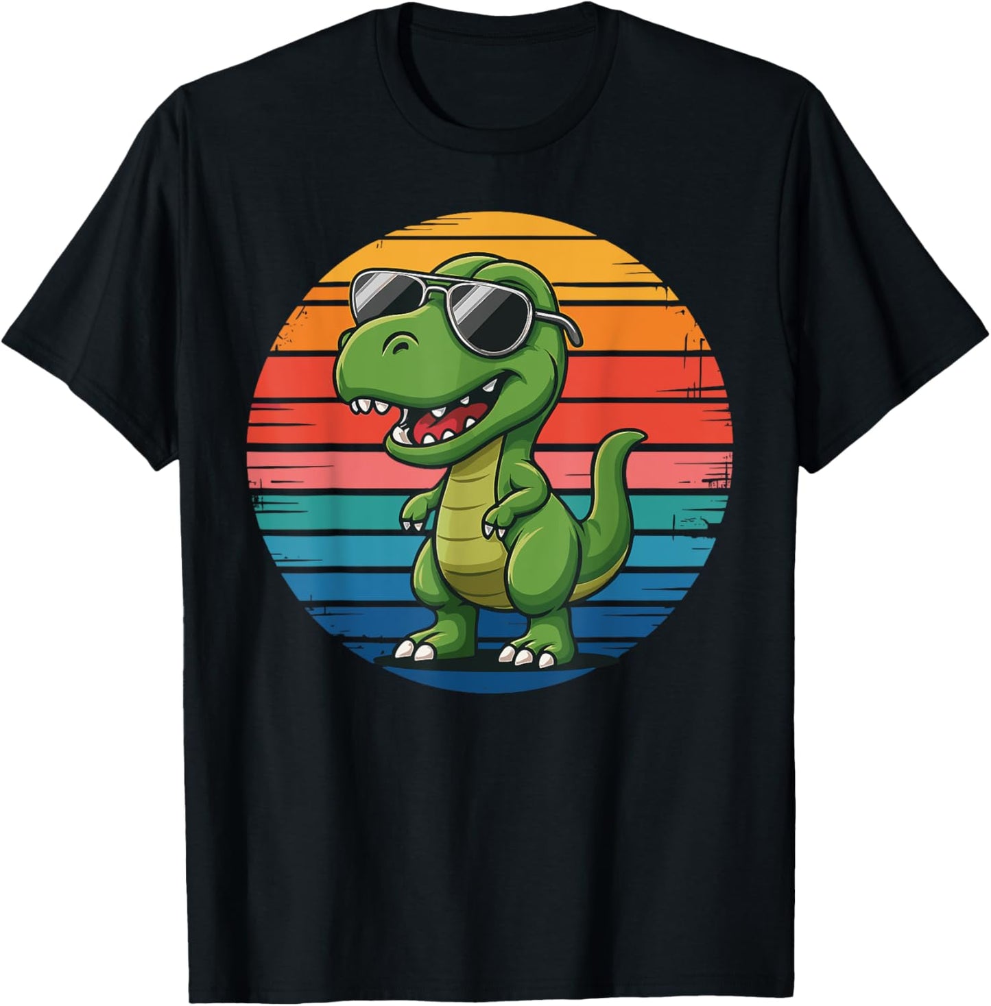 Retro Dinosaur in Sunglasse Dinosaur Vintage Style T-Shirt