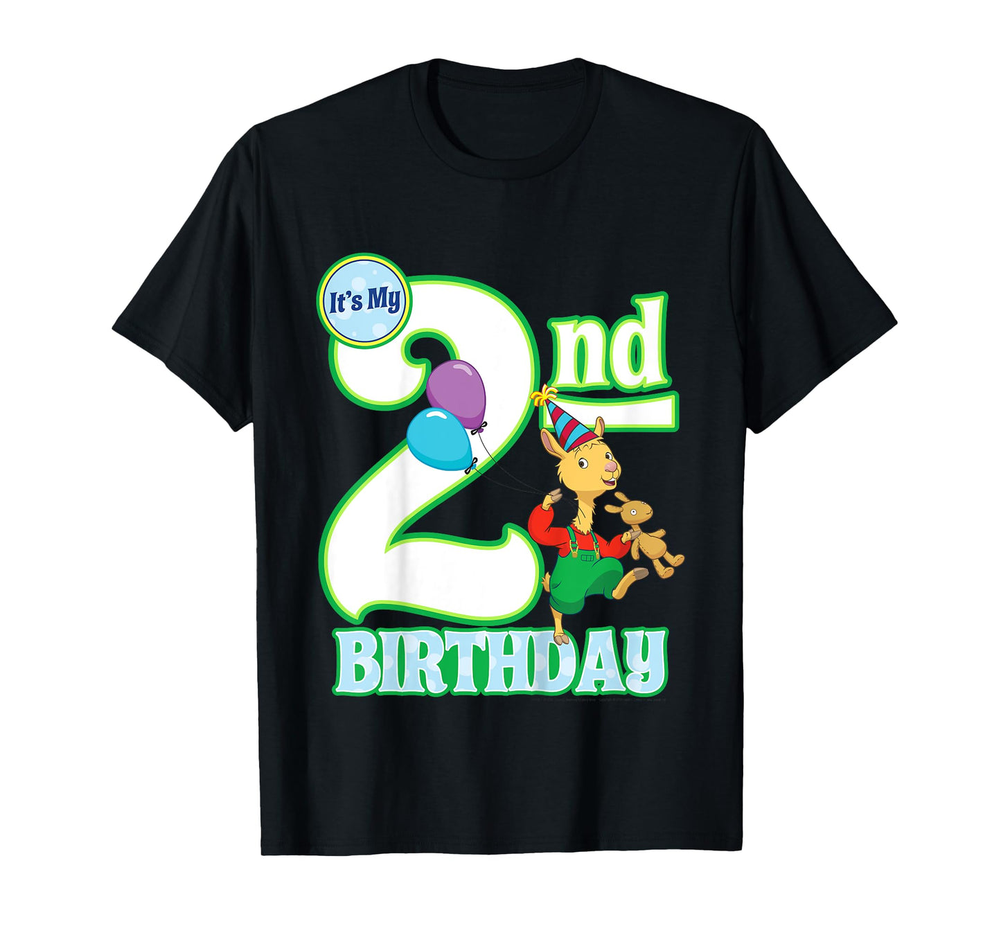 Kids Children's Second Birthday Official Llama Llama Tee Shirt T-Shirt
