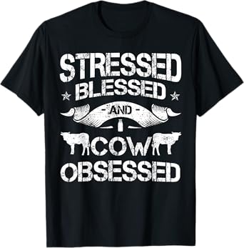 Cow Pattern Cattle Ranch Holstein Friesian Livestock Angus T-Shirt