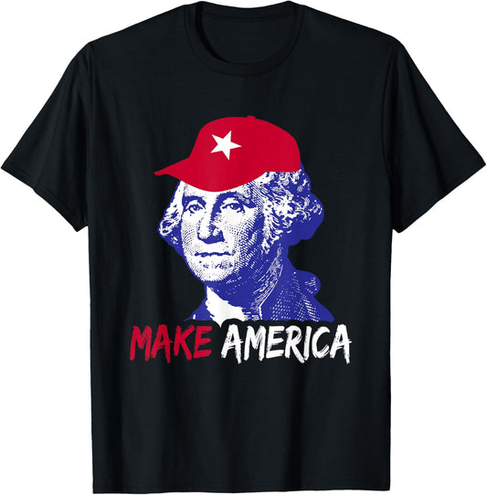 President George Washington Make America 4th of July Shirt