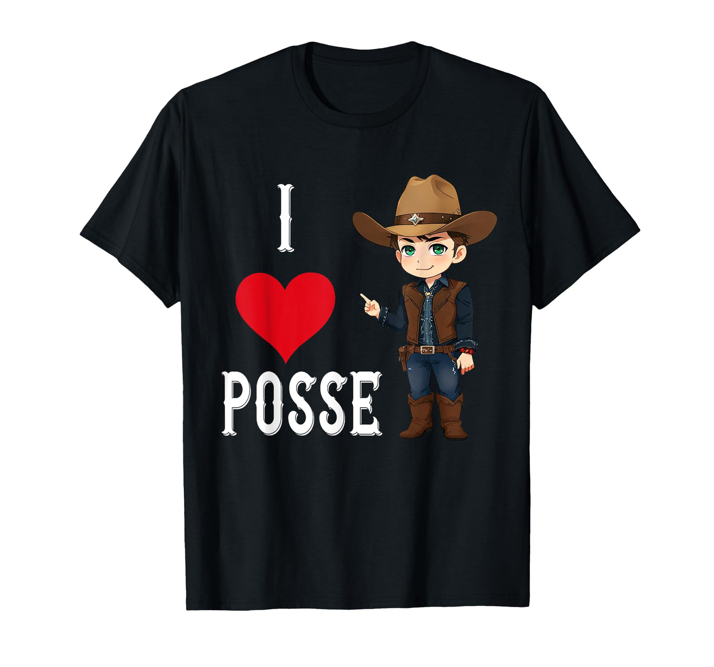 I Love Posse Funny Cowboy Dean SPN 18+ T-Shirt