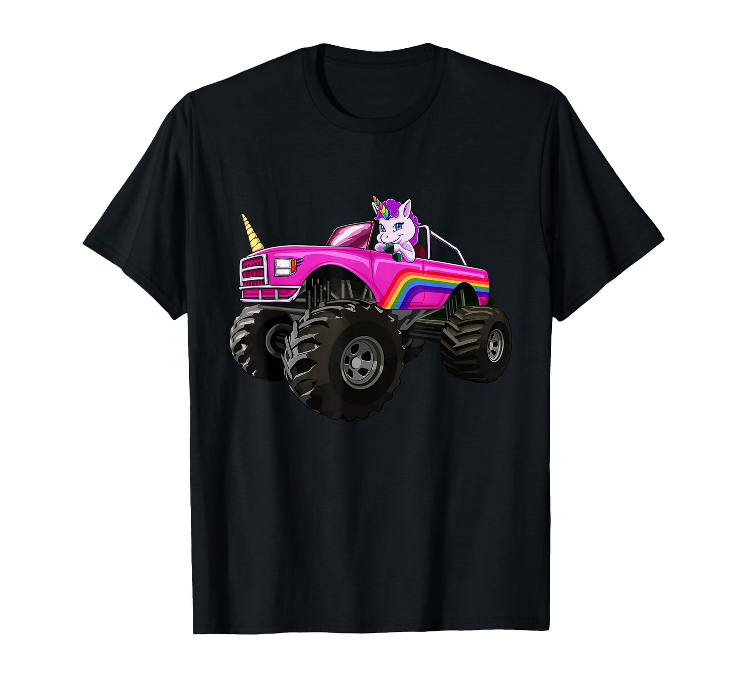 Monster Truck Unicorn T Shirt Women Kids Girl Party Gift T-Shirt