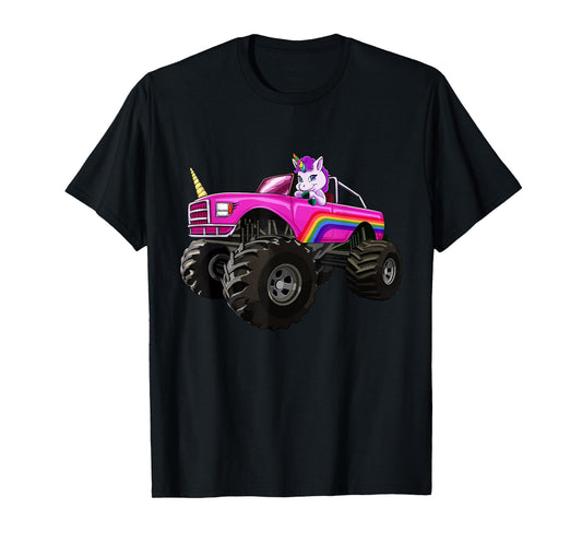 Monster Truck Unicorn T Shirt Women Kids Girl Party Gift T-Shirt