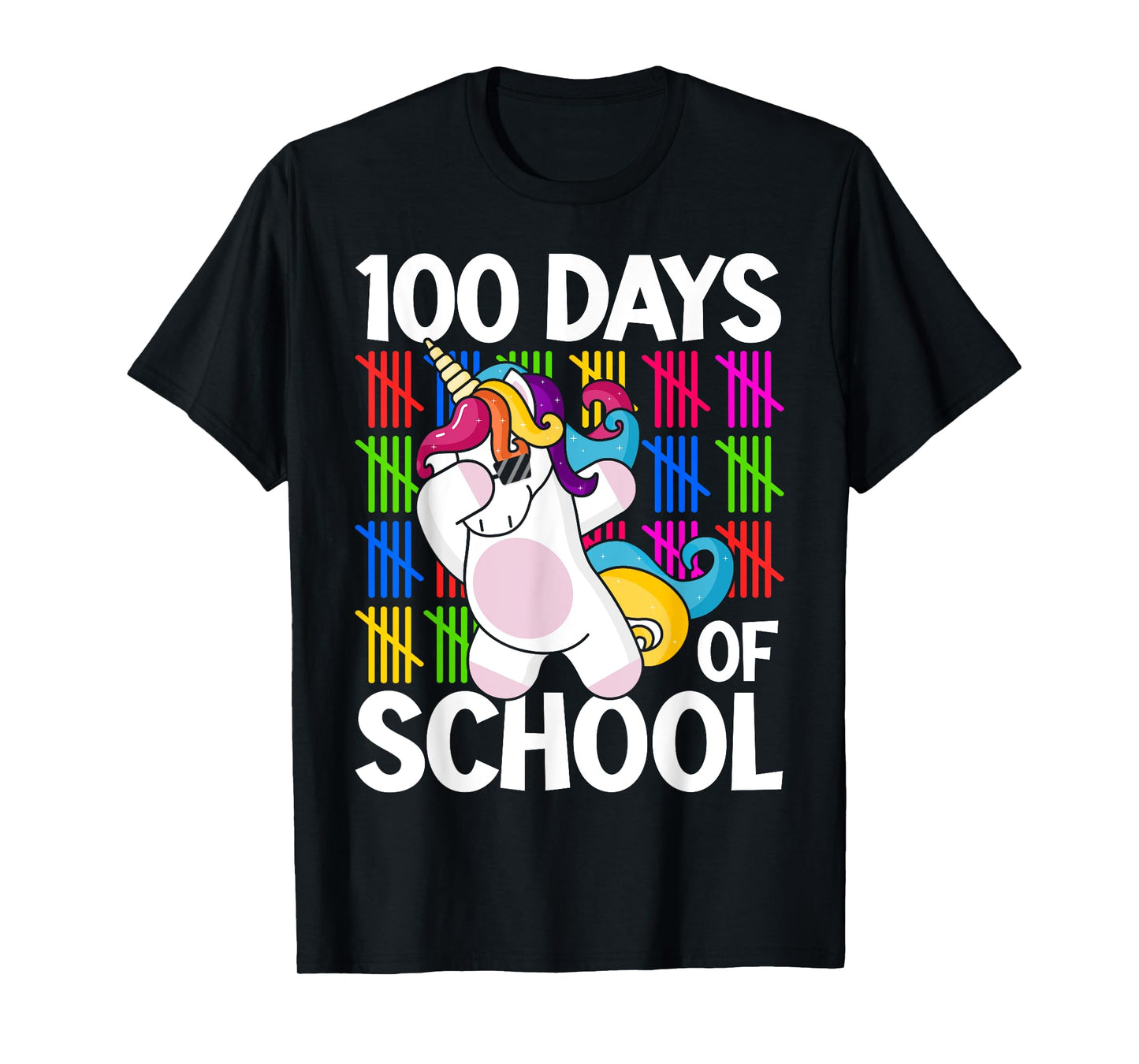 100th Day of School Unicorn Teachers Kids Girls 100 Days T-Shirt