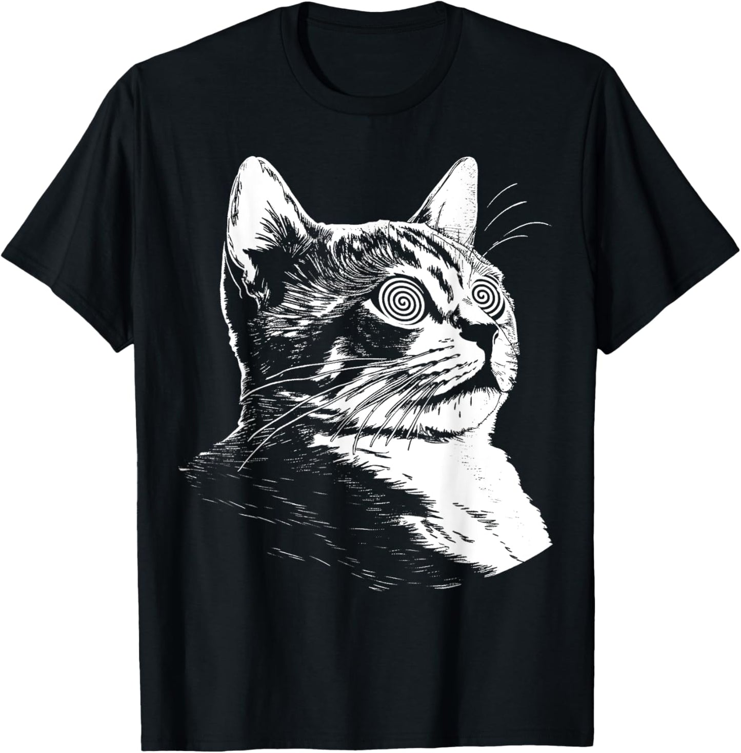 Psychedelic Cat Festival EDM Trippy Illusion Kitty Rave Cats T-Shirt