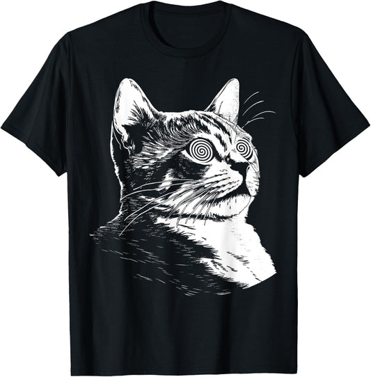 Psychedelic Cat Festival EDM Trippy Illusion Kitty Rave Cats T-Shirt