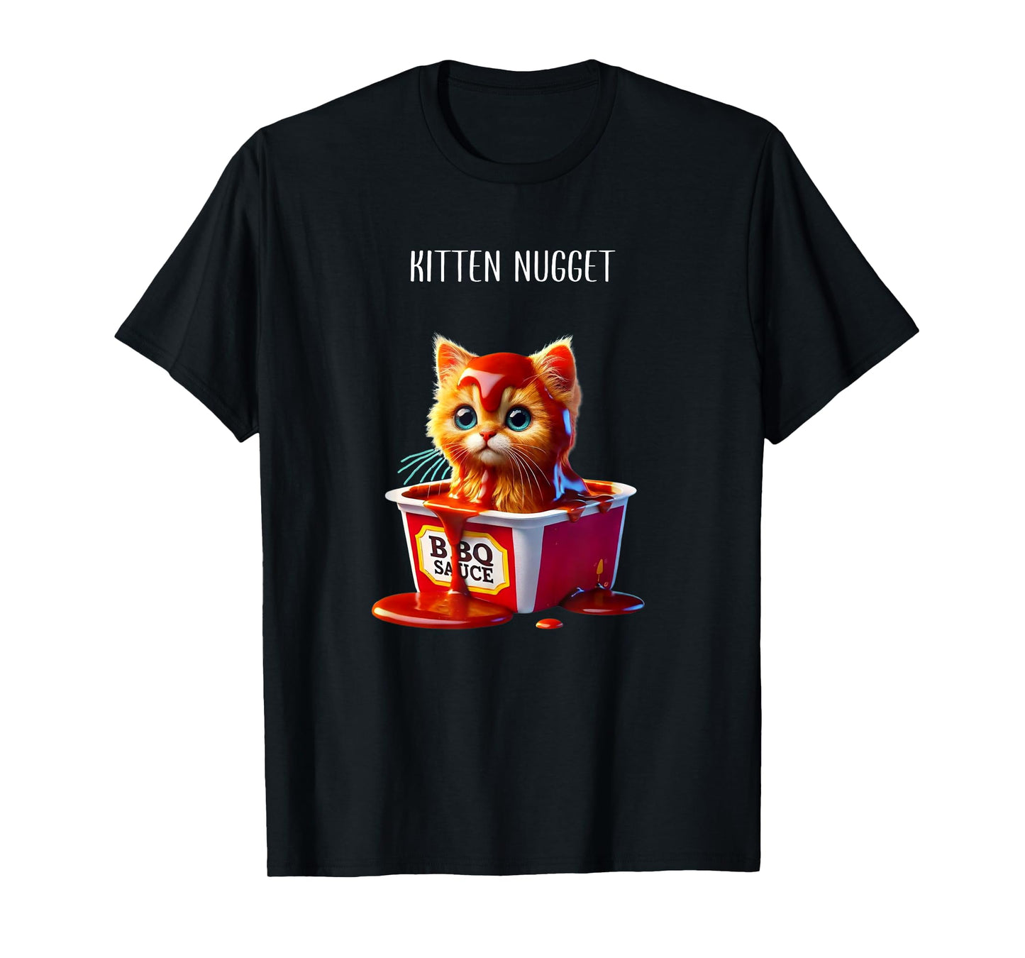 Kitten Nuggets Cat Lover Gift Food Pun Chicken Nuggets T-Shirt for Men Women Kids