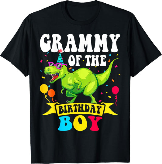 Grammy of the Birthday Boy T-Rex RAWR Dinosaur Birthday boy T-Shirt