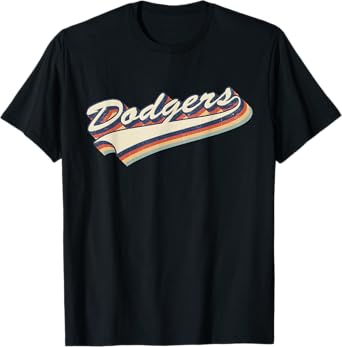 Vintage Dodgers Name Retro Style 70s 80s 90s Gift Men Women T-Shirt